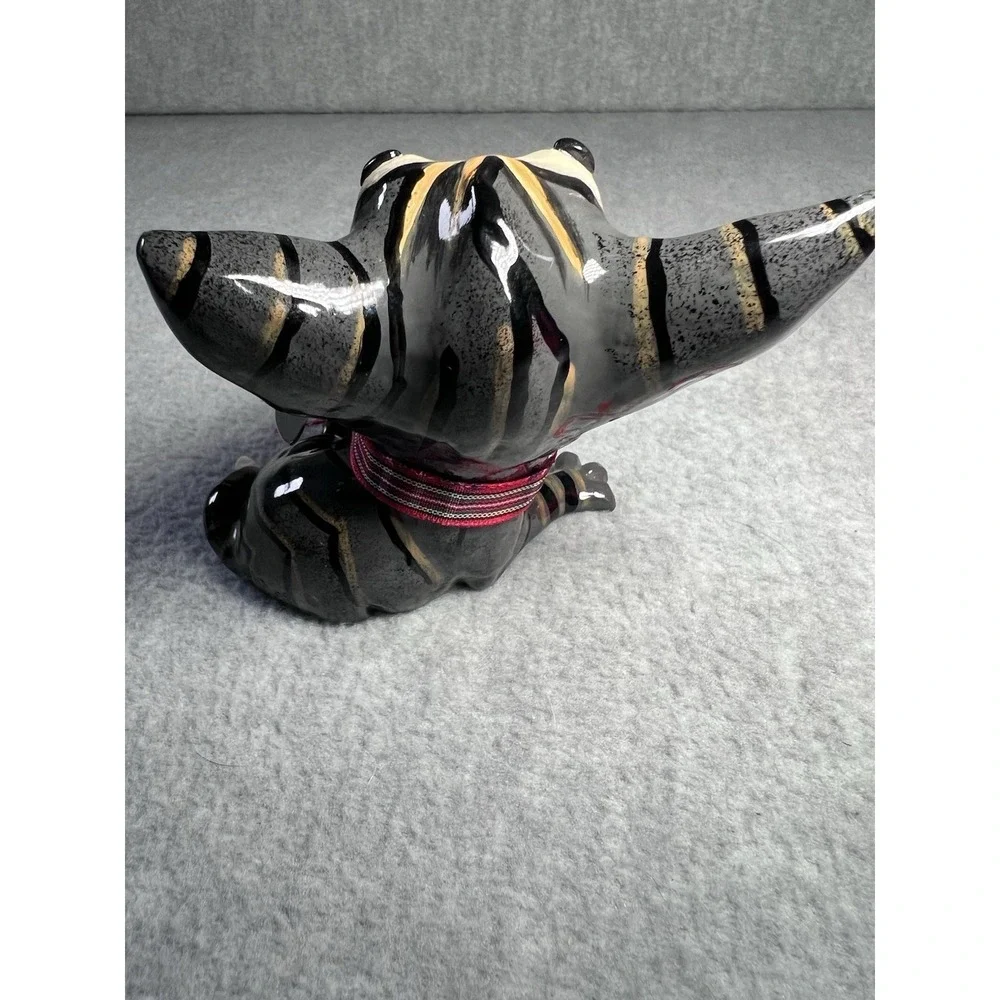 LITTLE PAWS MILLIE Pet KITTEN Gray Black Resin FIGURINE 306-LP-MIL‎ Ceramistone